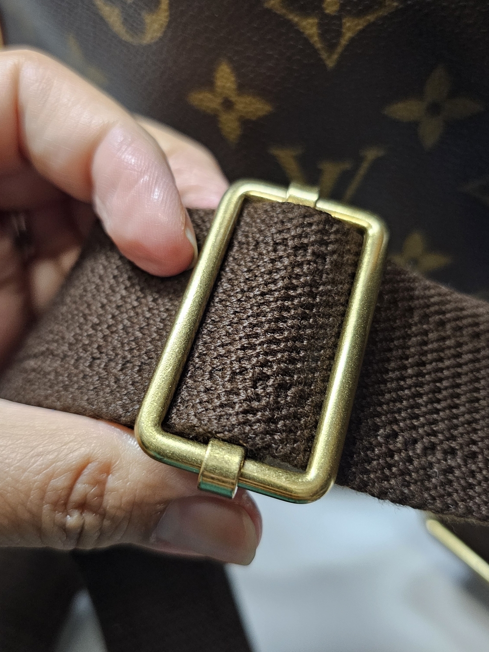 Louis Vuitton Monogram Bosphore Canvas Backpack in Brown and Tan - Picture 9 of 15